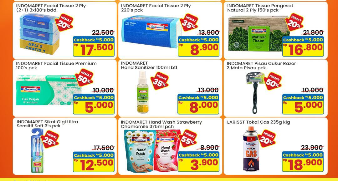 Promo Indomaret Cashback Untung, Diskon Sikat Gigi Hingga Kebutuhan Lainnya
