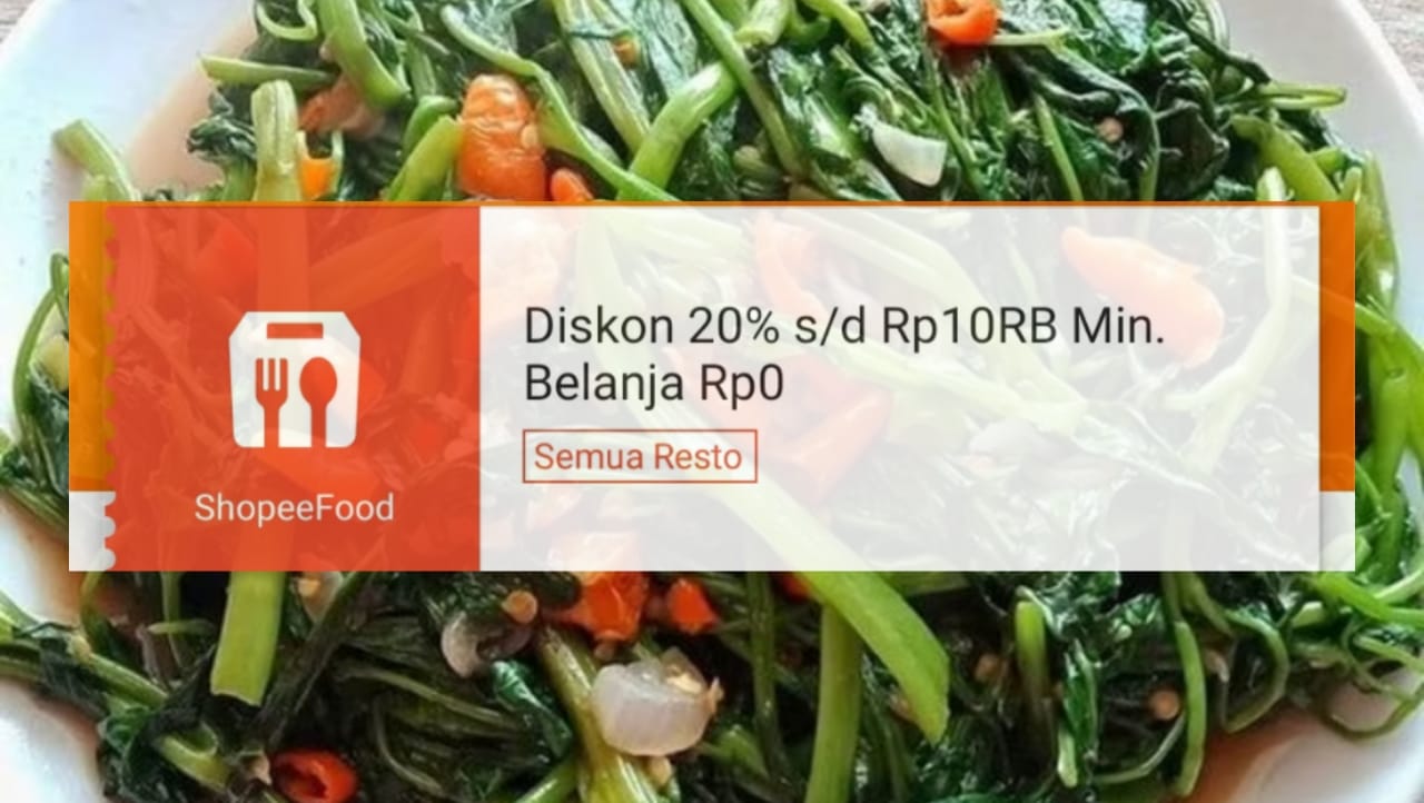 Promo ShopeeFood Hari Ini, Diskon Hingga 20 Persen di Semua Restoran Murah, Klaim Sekarang!