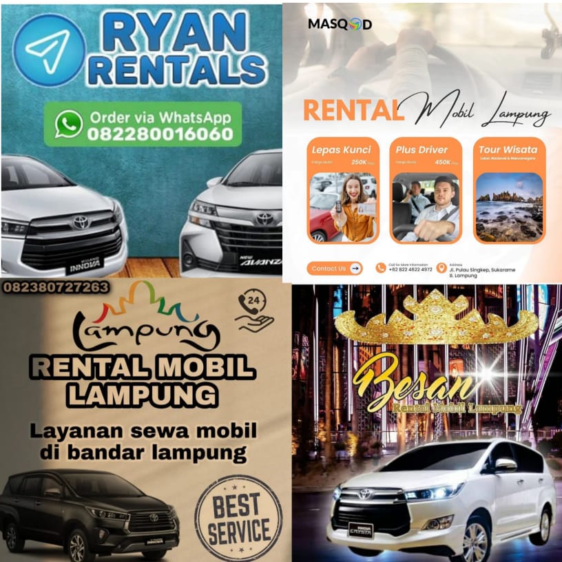 Catat! 4 Rekomendasi Rental Mobil di Bandar Lampung, Murah dan Terpercaya