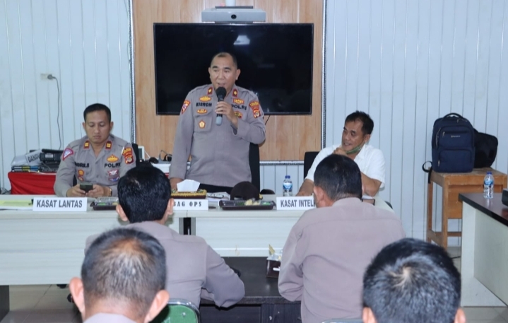 Operasi Lilin Krakatau 2022, Polres Pringsewu Turunkan 500 Personel Gabungan 