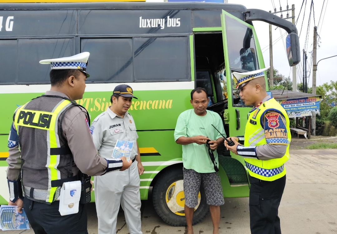 Polres Mesuji Perketat Pemeriksaan Angkutan Umum Jelang Mudik Idul Fitri
