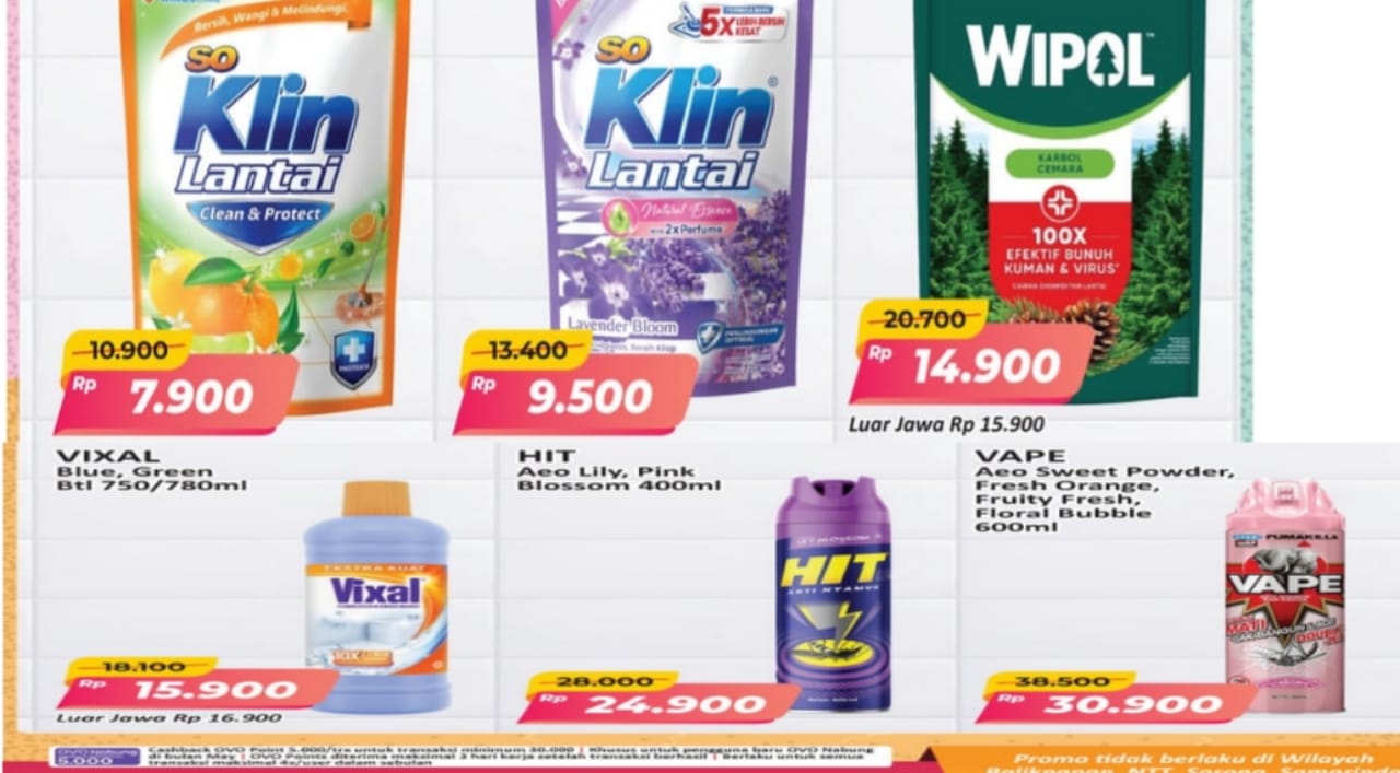 Promo Home Care Alfamart Spesial Produk Pembersih Lantai dan Pengharum Ruangan, Cek Produknya