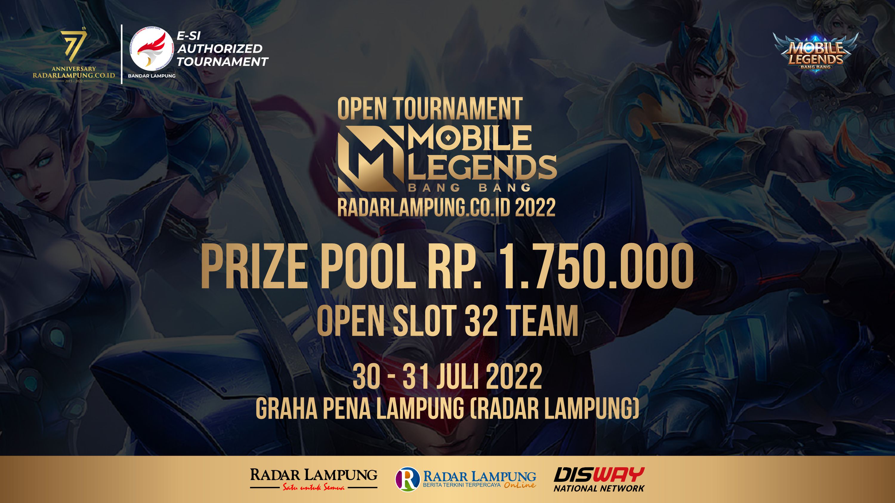 Open Tournament Mobile Legends Radarlampung.co.id 2022