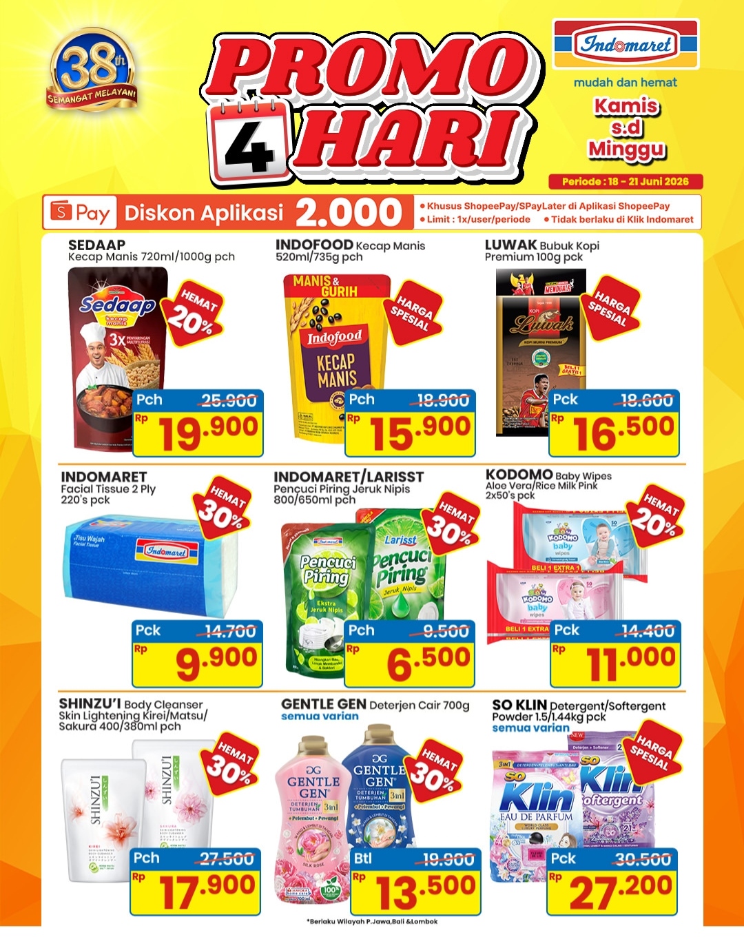 Hadir Kembali, Promo 4 Hari Indomaret, Belanja Hemat  Kebutuhan Harian