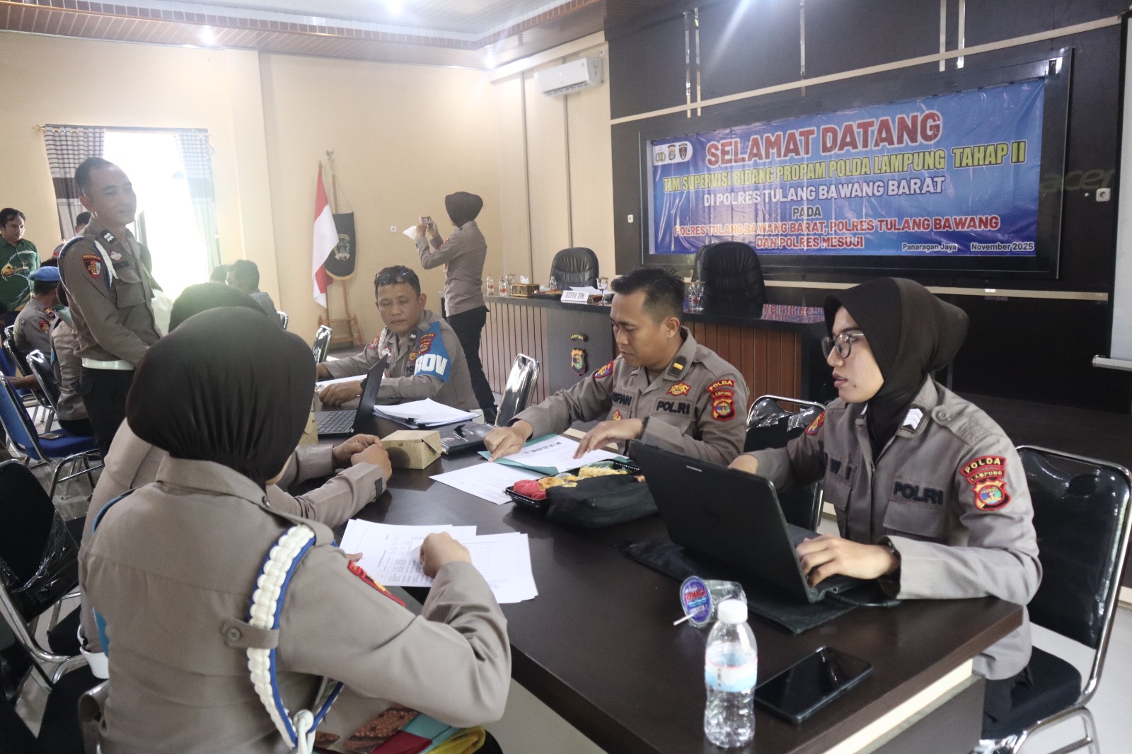 Propam Polda Lampung Evaluasi Kinerja dan Disiplin Anggota Tiga Polres di TUBABA