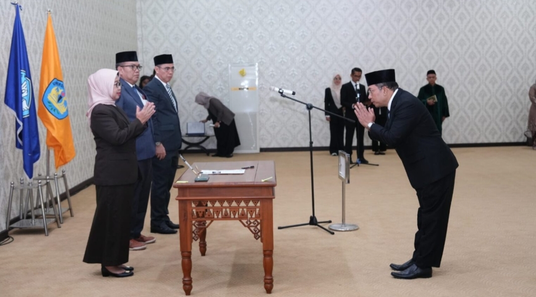 Rektor Unila Lantik Ketua LPPM hingga Sekretaris SPI, Tekankan Integritas dan Pelayanan Publik