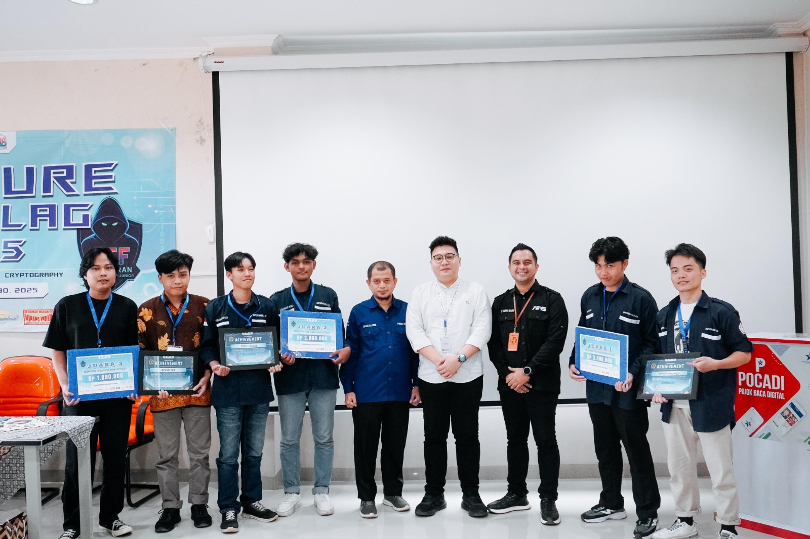 Mahasiswa Universitas Teknokrat Raih Juara 1 dan 2 Lomba Capture The Flag Cyber Security Diskominfo Pesawaran