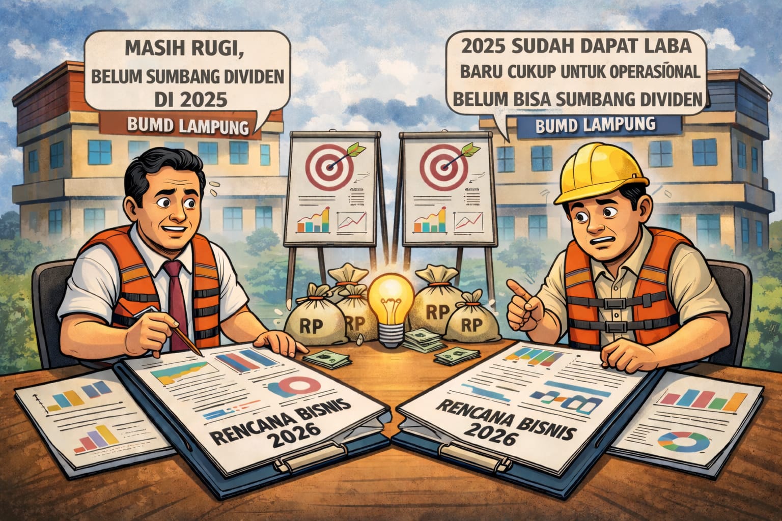 Akui Masih Tekor dan Belum Sumbang Dividen, Ini Bocoran Rencana Bisnis Dua BUMD Lampung di 2026