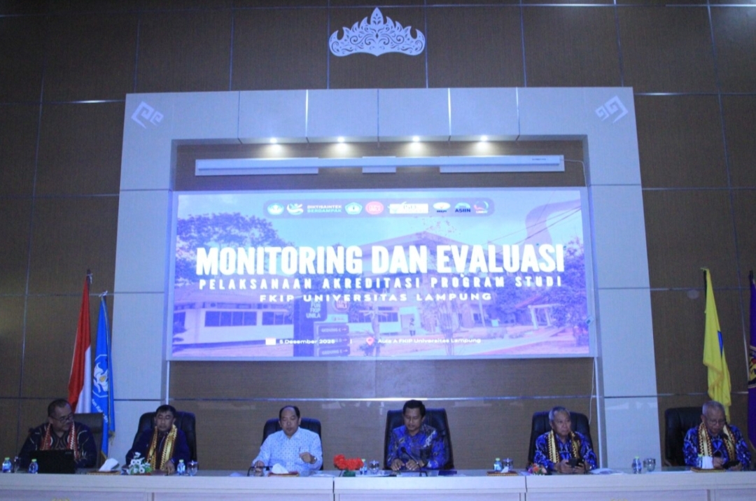 Unila - LAMDIK Lakukan Monev Akreditasi Terhadap 20 Prodi FKIP Yang Telah Asesmen 