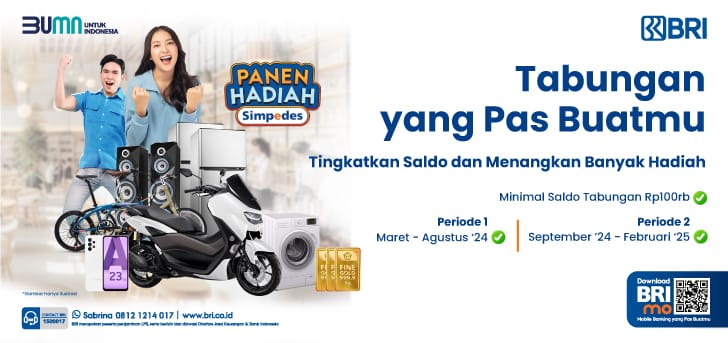 Nikmati Hadiah dengan Menabung di Simpedes, Ini Daftar Hadiahnya!