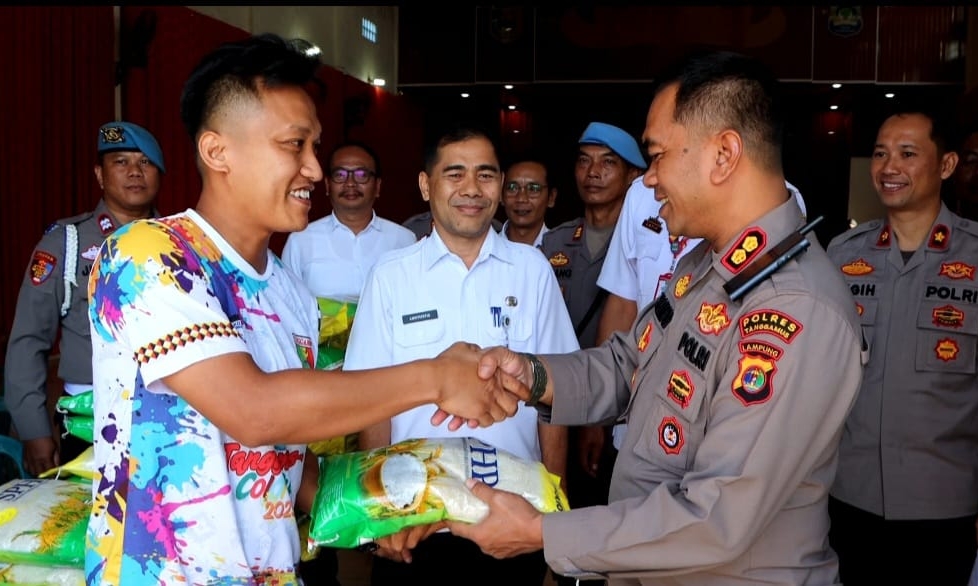 Kick Off Gerakan Pangan Murah, Polres Tanggamus Siapkan 23 Ton Beras untuk Masyarakat 