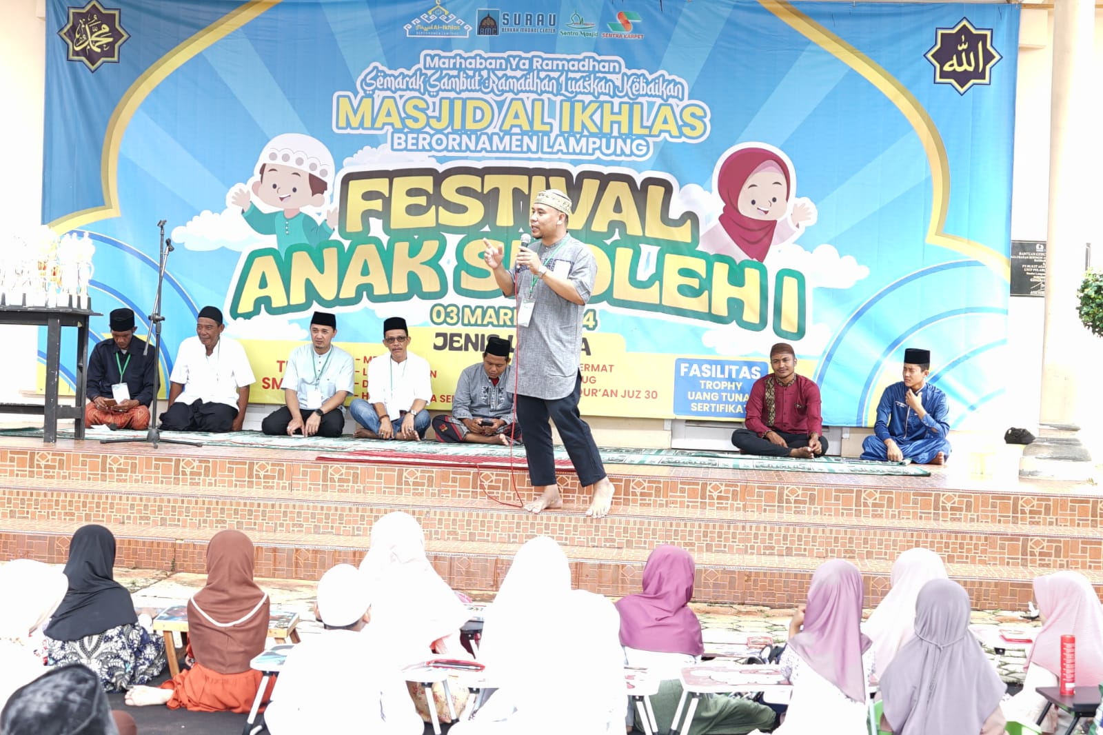 Ramadan Luaskan Kebaikan: Gebyar Sambut Ramadan di Masjid Al Ikhlas Berornamen Lampung