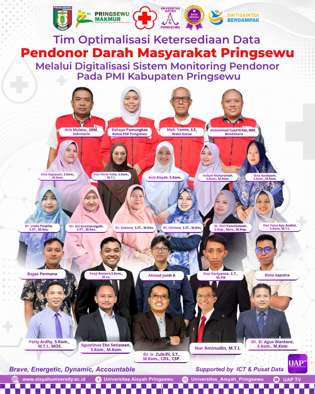 Libatkan Tim Akademisi Universitas Aisyah, PMI Pringsewu Kembangkan Layanan Digital