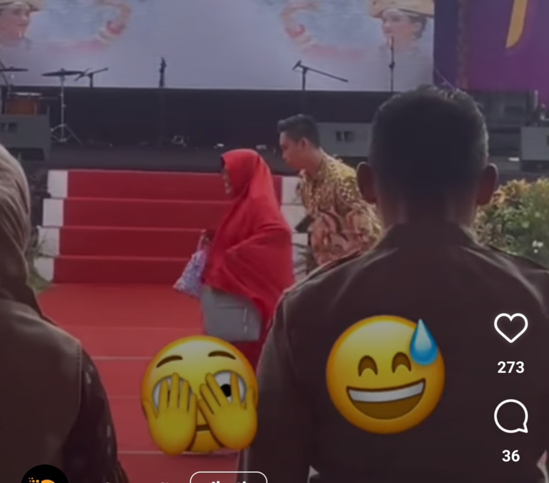 Heboh Penutupan GTTGN di Lampung, 'Kaum Terkuat di Bumi' Mondar-mandir Saat Pemutaran Lagu Kebangsaan