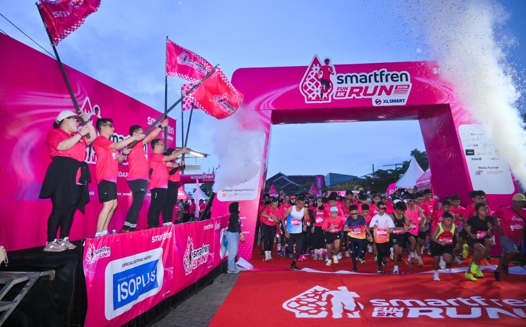 Lewat Fun Run 2026, Smartfren Perkuat 'Jagoan Sinyal Se- Indonesia' di Lampung