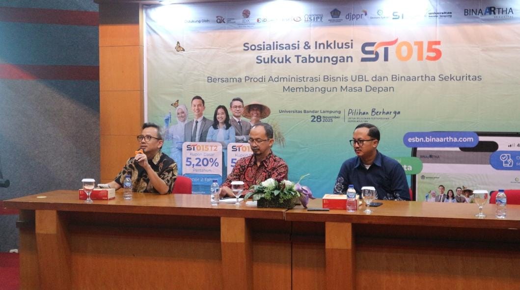 Sosialisasi Dan Inklusi Sukuk Tabungan STO15, Prodi Administrasi Bisnis UBL Dorong Literasi Keuangan Mahasiswa