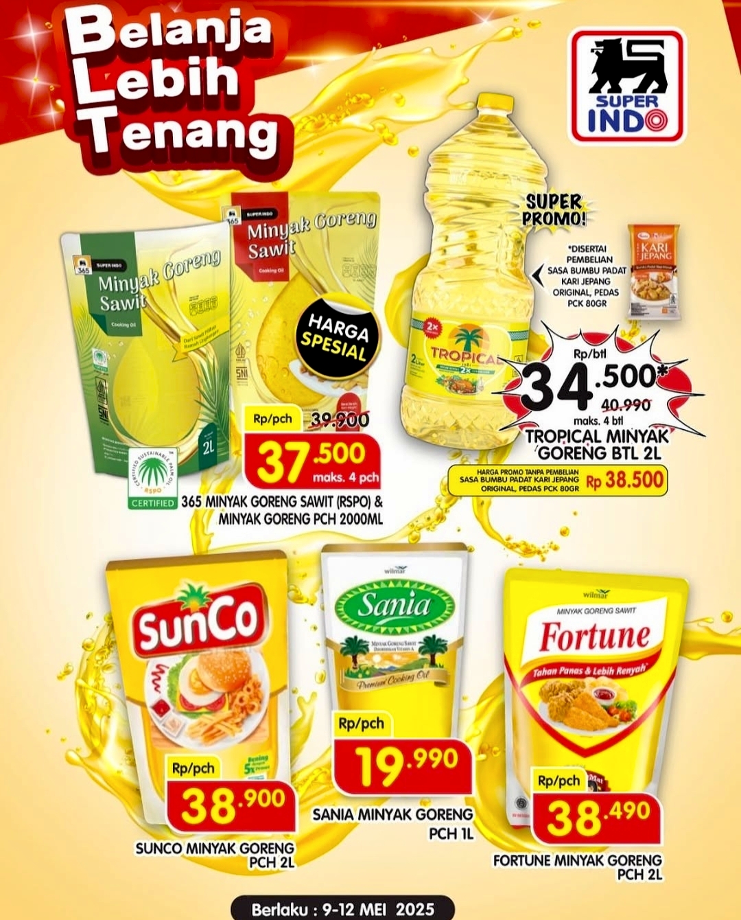 Minyak Goreng Super Hemat Superindo Berakhir Hari Ini, Harga Mulai Rp 19 Ribu 