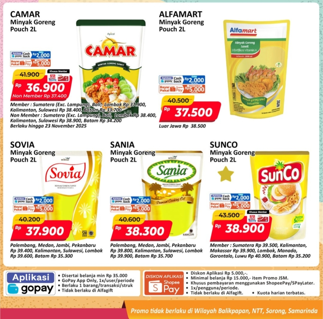 Hari Terakhir Promo JSM Alfamart, Dapatkan Belanja Hemat Minyak Goreng Mulai Rp 36.900