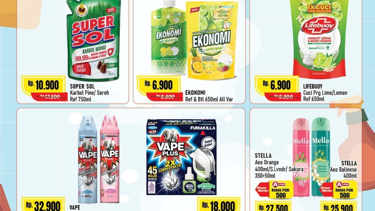 Promo Pembersih Lantai Hingga Pengharum Ruangan di Alfamart, Cek Katalognya