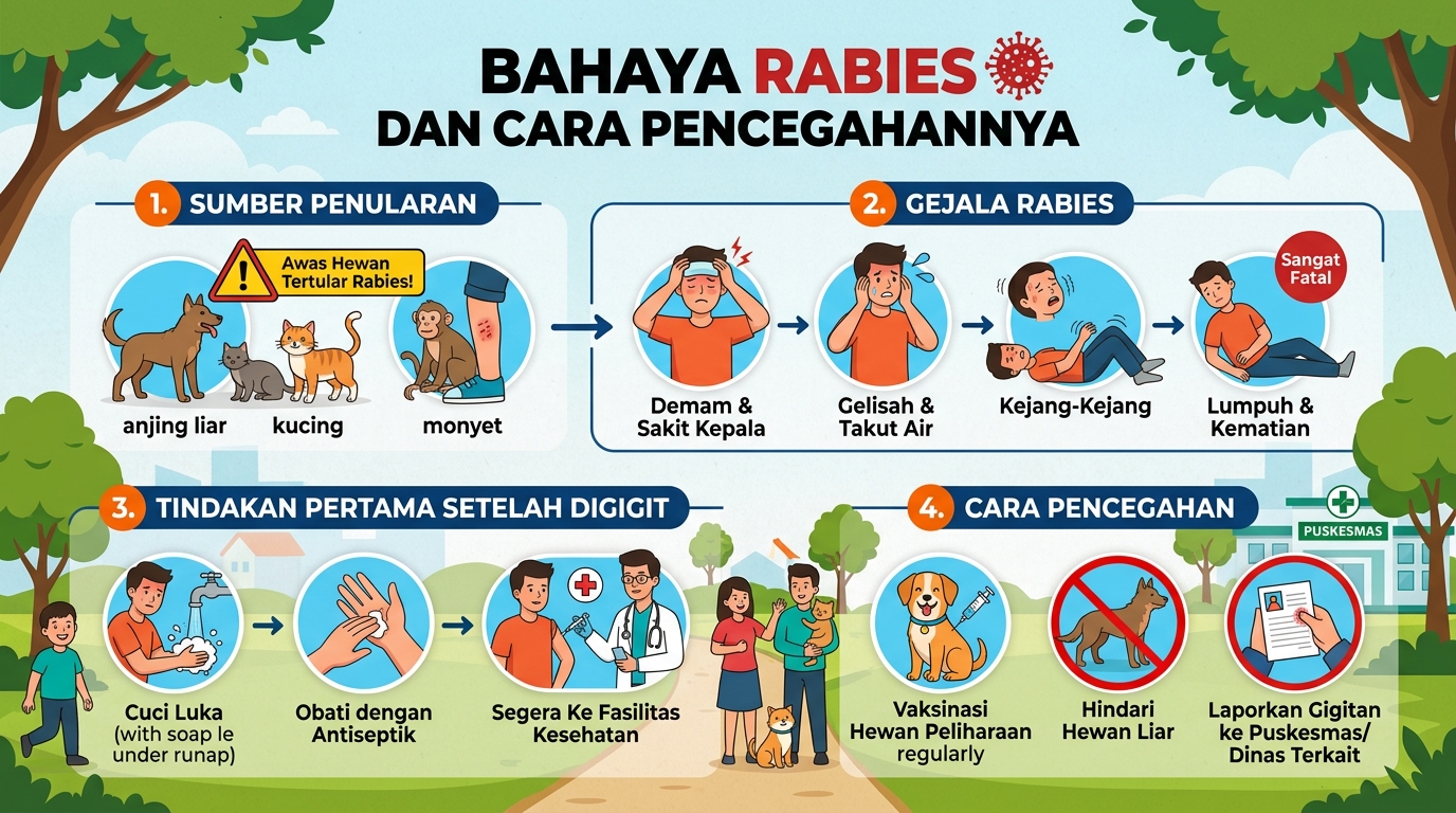 Tiga Puskeswan Mesuji Gelar Vaksinasi Rabies 