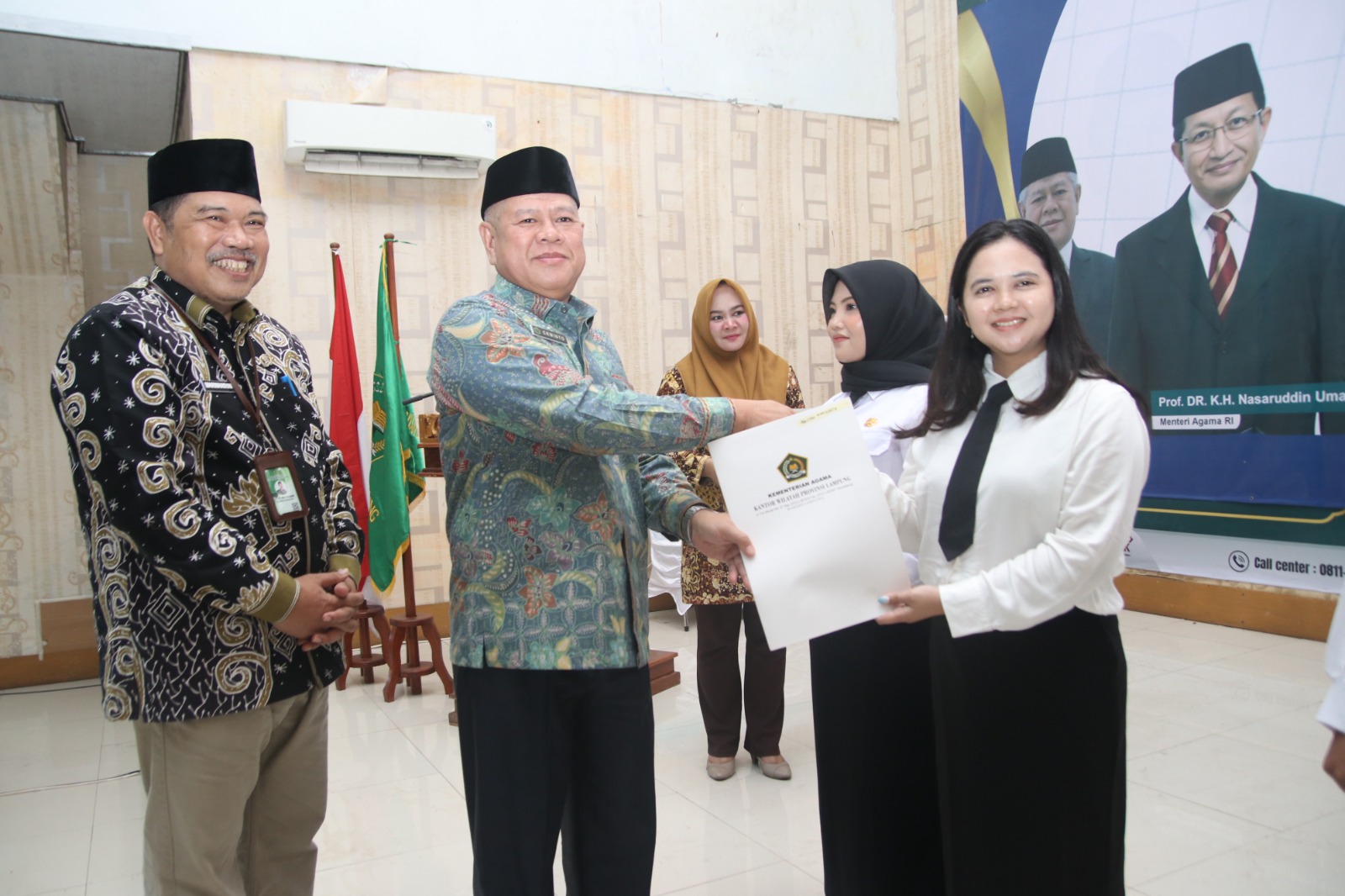 Kanwil Kemenag Lampung Serahkan SK Kepada 390 CPNS Formasi 2024