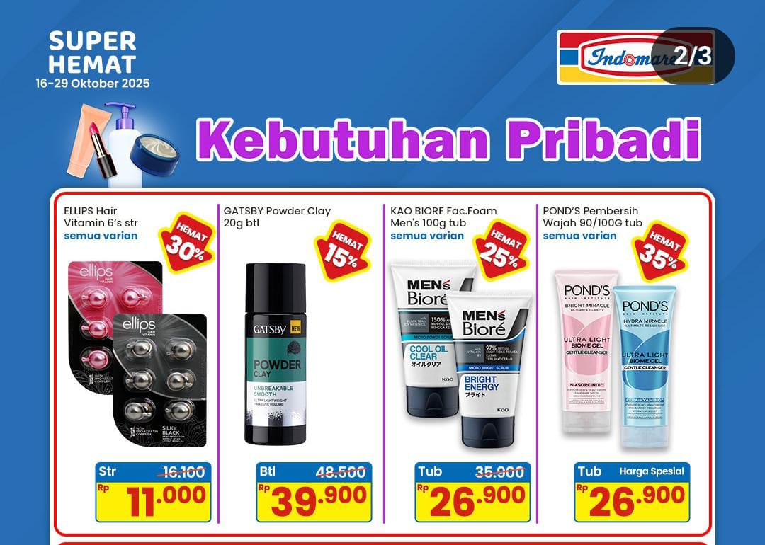Harga Hemat Lewat Promo Indomaret, Cek Diskon Pagi Ini Spesial Rabu 21 Oktober 2025