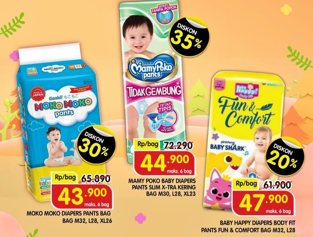 Super Promo Popok Bayi Superindo Berakhir Hari Ini, Belanja Hemat Pilihan Ibu Hebat