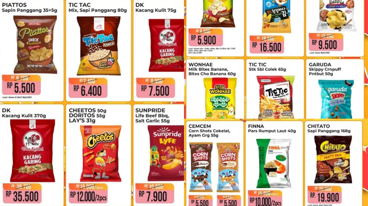 Belanja Murah Cemilan Favorit di Alfamart, Stok Dijamin Aman! Ini Katalog Lengkapnya