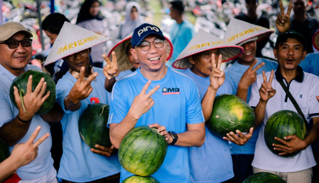 Apel Barisan Caping Petani, Mirza Tegaskan Tekad Mendukung Lampung Menjadi Lumbung Pangan Nasional