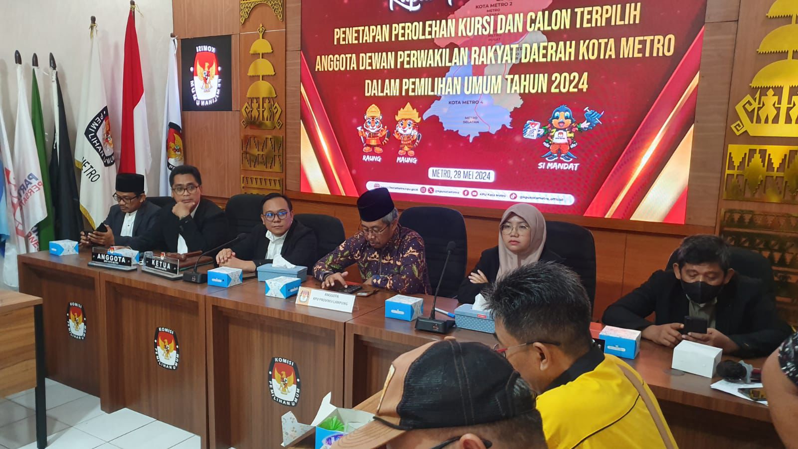 Resmi, KPU Kota Metro Tetapkan Caleg Terpilih Pada Pileg 2024