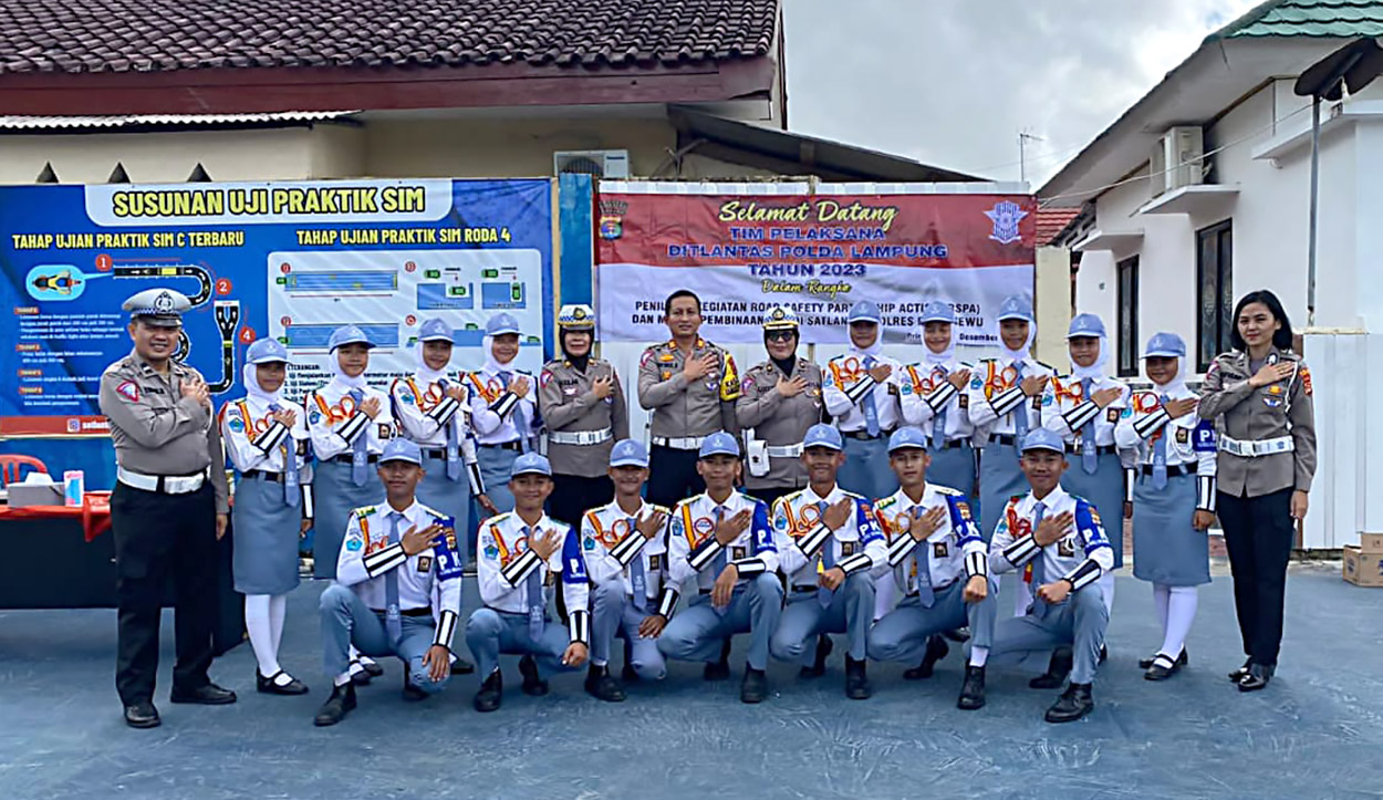 Tim Ditlantas Polda Lampung Nilai RSPA dan Monev Pembinaan PKS Satlantas Polres Pringsewu