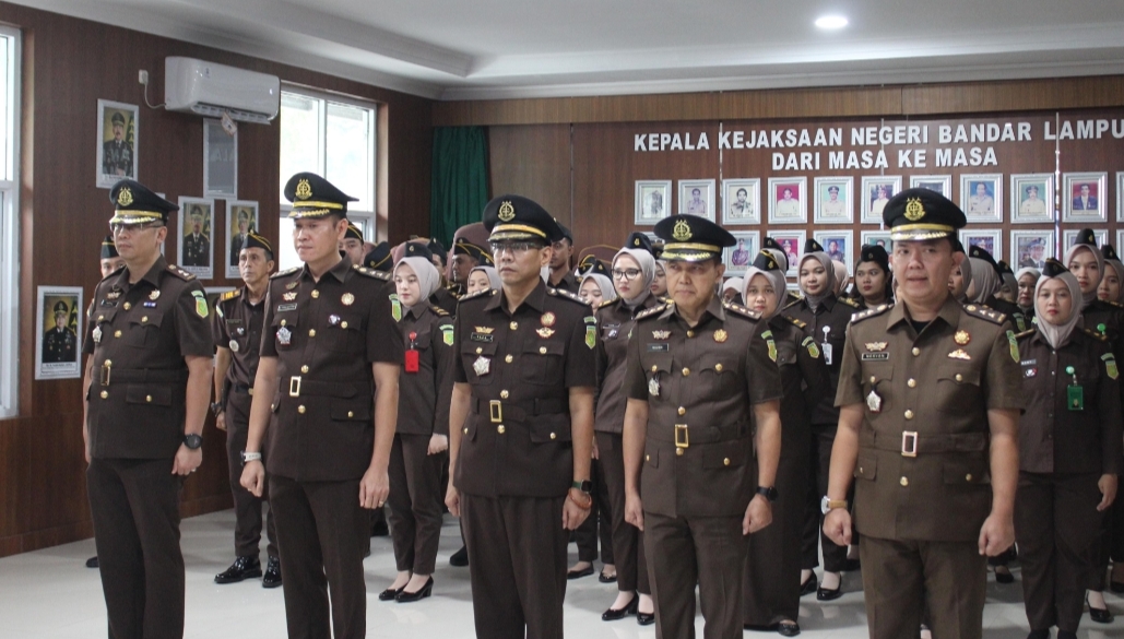 Tiga Pejabat Baru Kejari Bandar Lampung Resmi Dilantik, Ini Daftarnya 