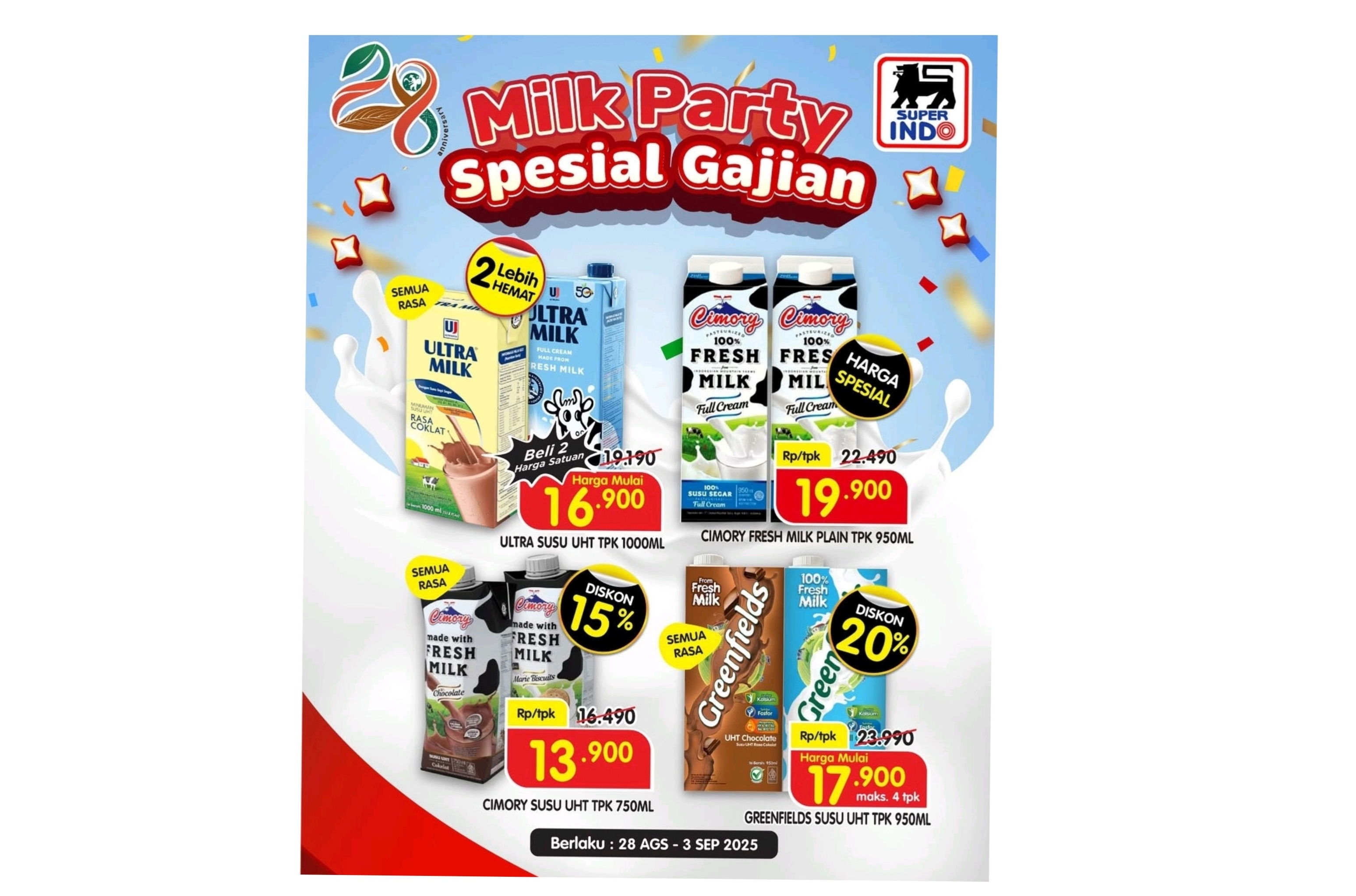 Update Program Spesial Gajian Superindo: Alternatif Penggemar Mie Korea sampai Milk Party Si Kecil