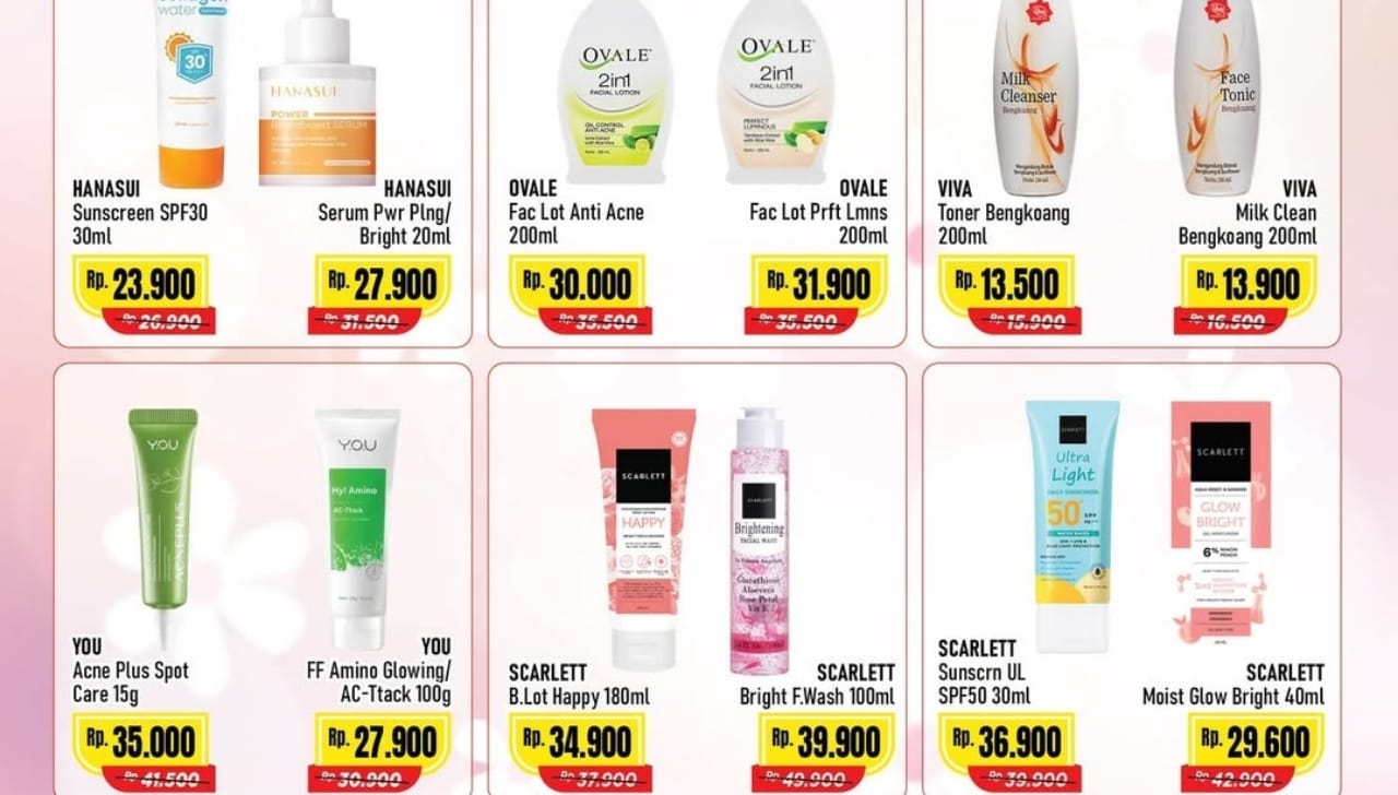 Dapatkan Wajah Glowing dan Sehat Dengan Borong Produk Skincare Murah di Alfamart, Diskon Hingga 45 Persen!