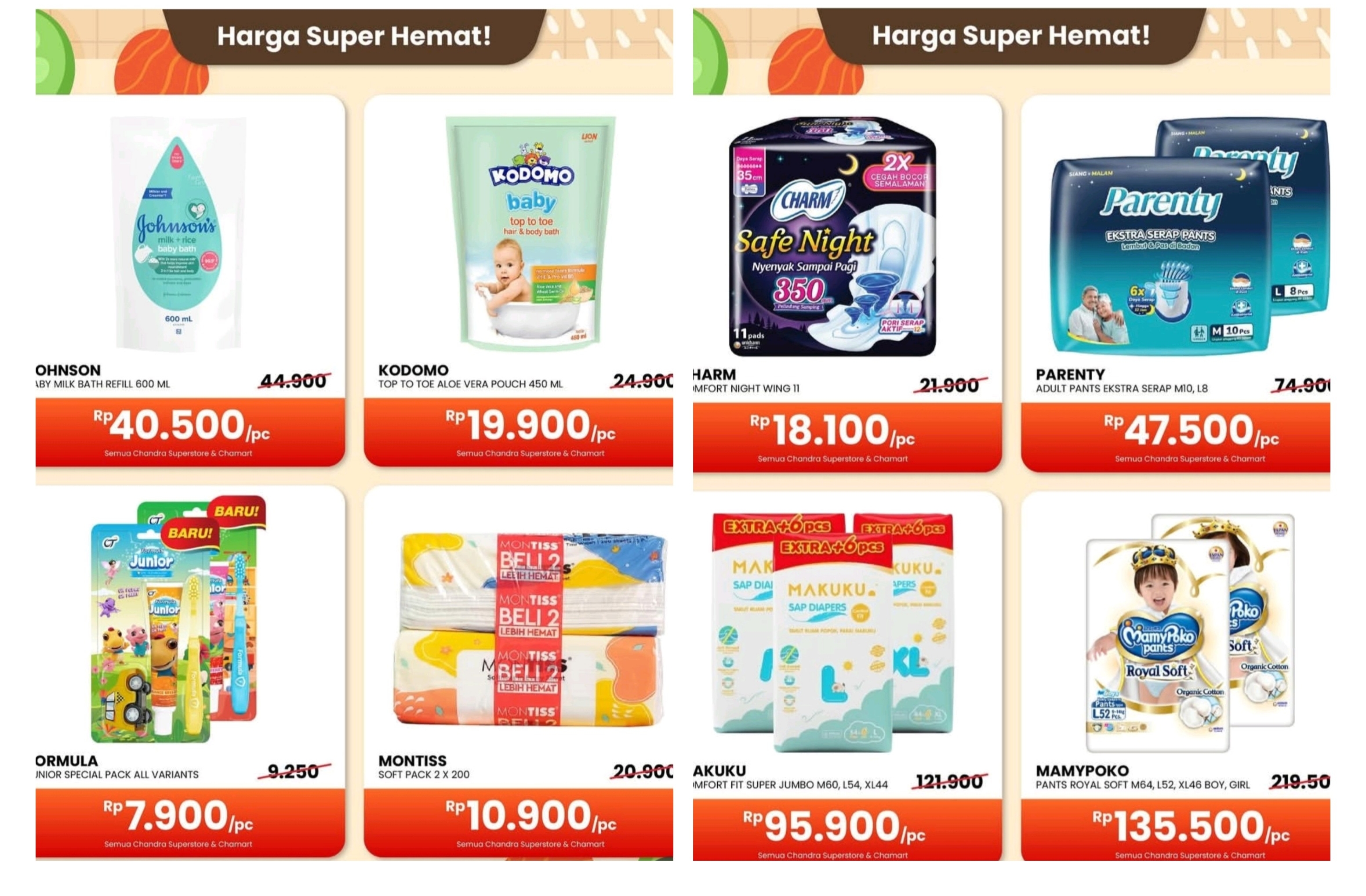 Hingga Lusa Ini, Promo Heboh Chandra : Dapatkan Belanja Hemat Produk Harian Keluarga!