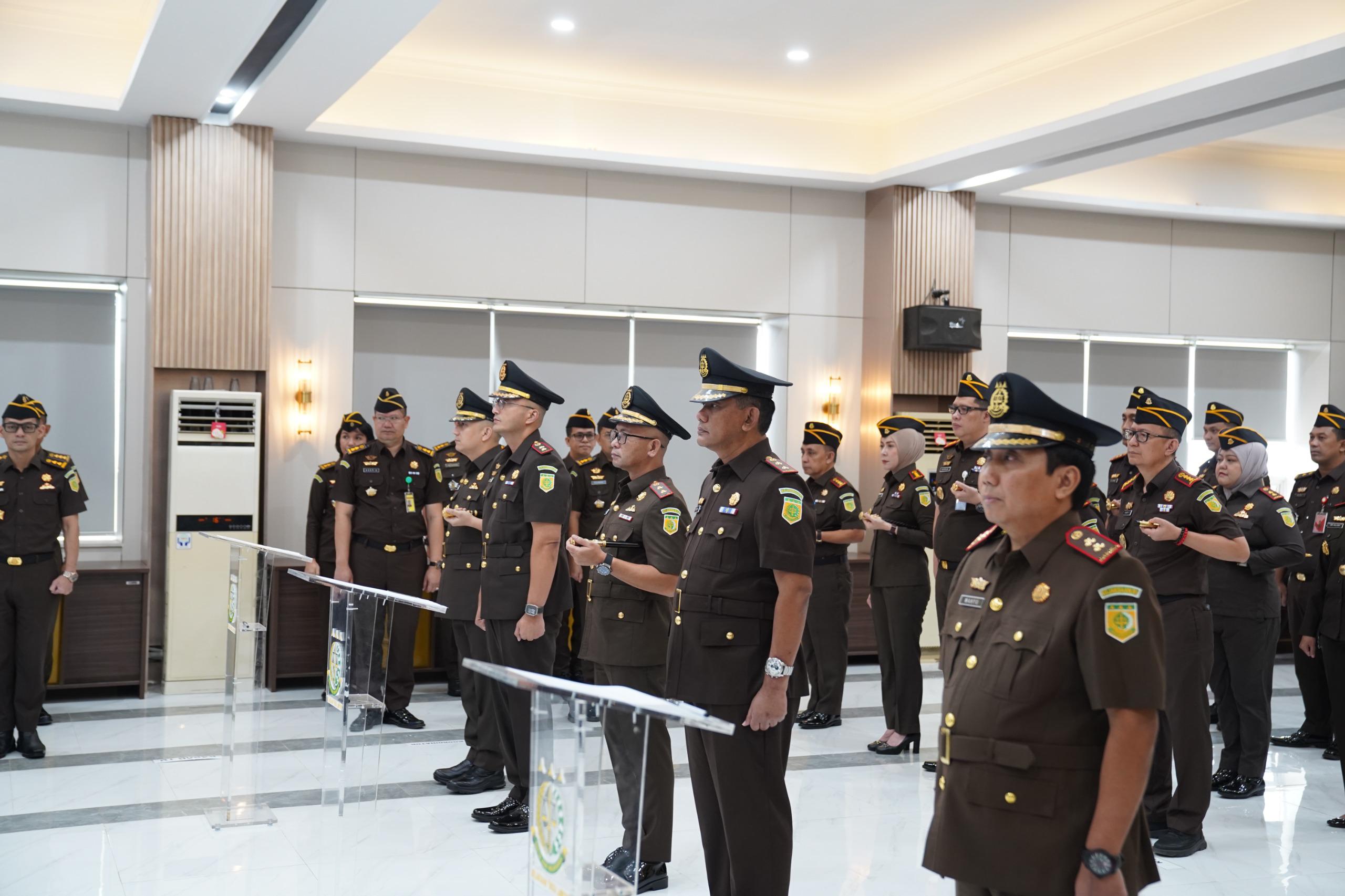 Lantik Tiga Kajari Baru, Kajati Lampung Tekankan Integritas dan Pelayanan Hukum