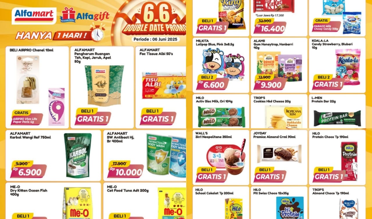 Promo Alfamart Spesial Festival 6.6 Double Date, Momen Idul Adha Lebih Bermakna Dengan Produk Favorit! 
