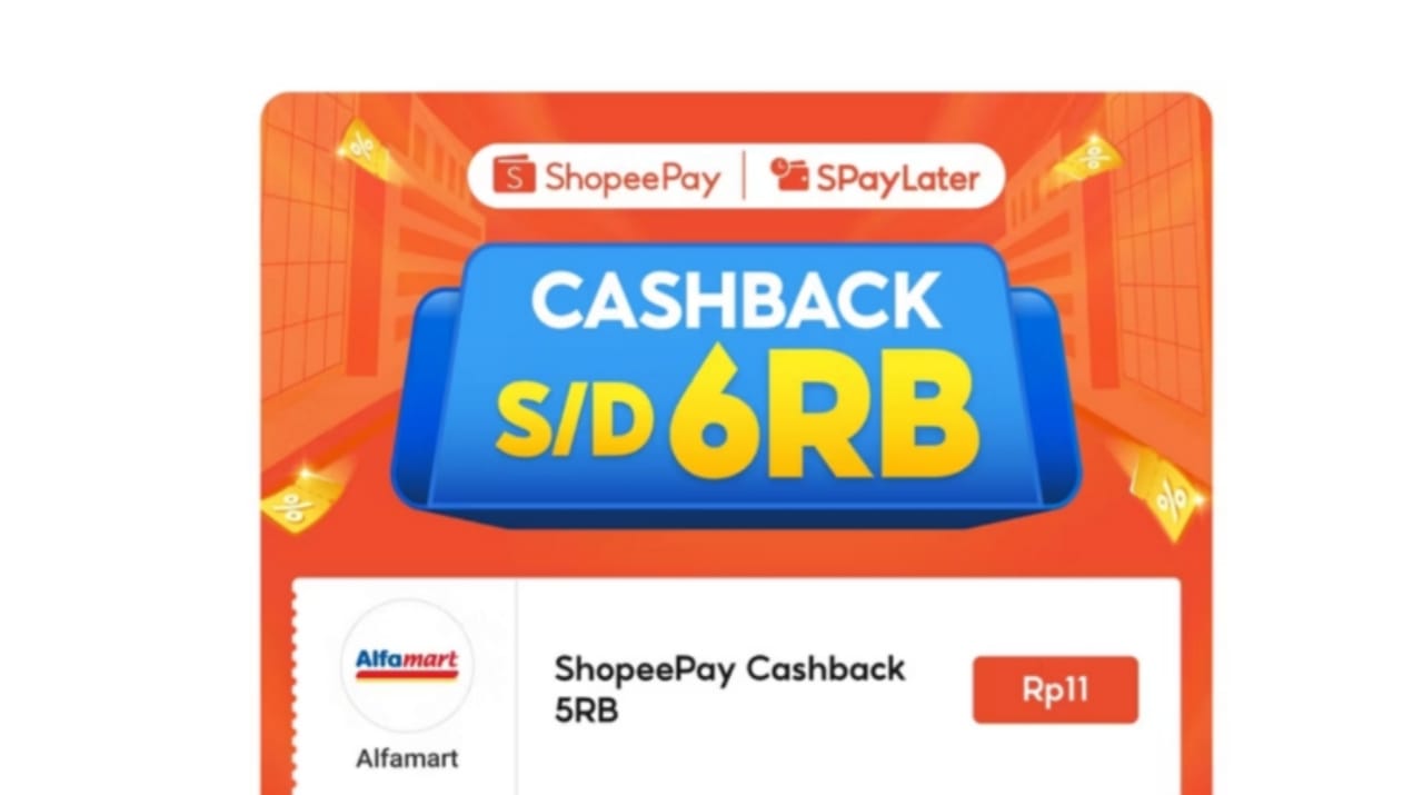 Cek Sekarang! Dapatkan Cashback Hingga Rp6 Ribu di Alfamart Dengan ShopeePay, Begini Caranya