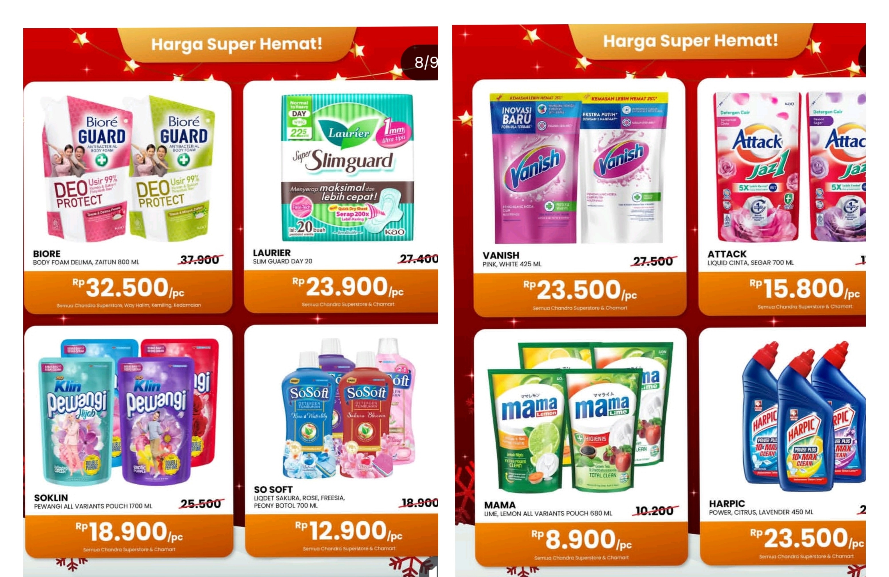 Promo Hebat Desember di Chandra Mall Lampung Hingga 10 Desember 2025, Super Hemat Produk Home Care Ini  