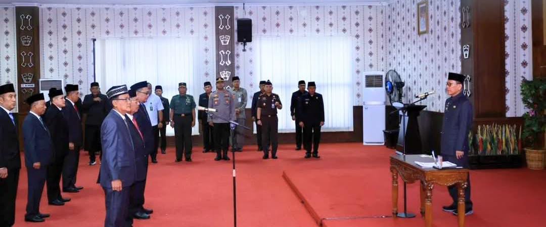 Awal Ramadan, Bupati Qudrotul Ikhwan Lantik Puluhan Pejabat Pimpinan Tinggi Pratama Tulang Bawang