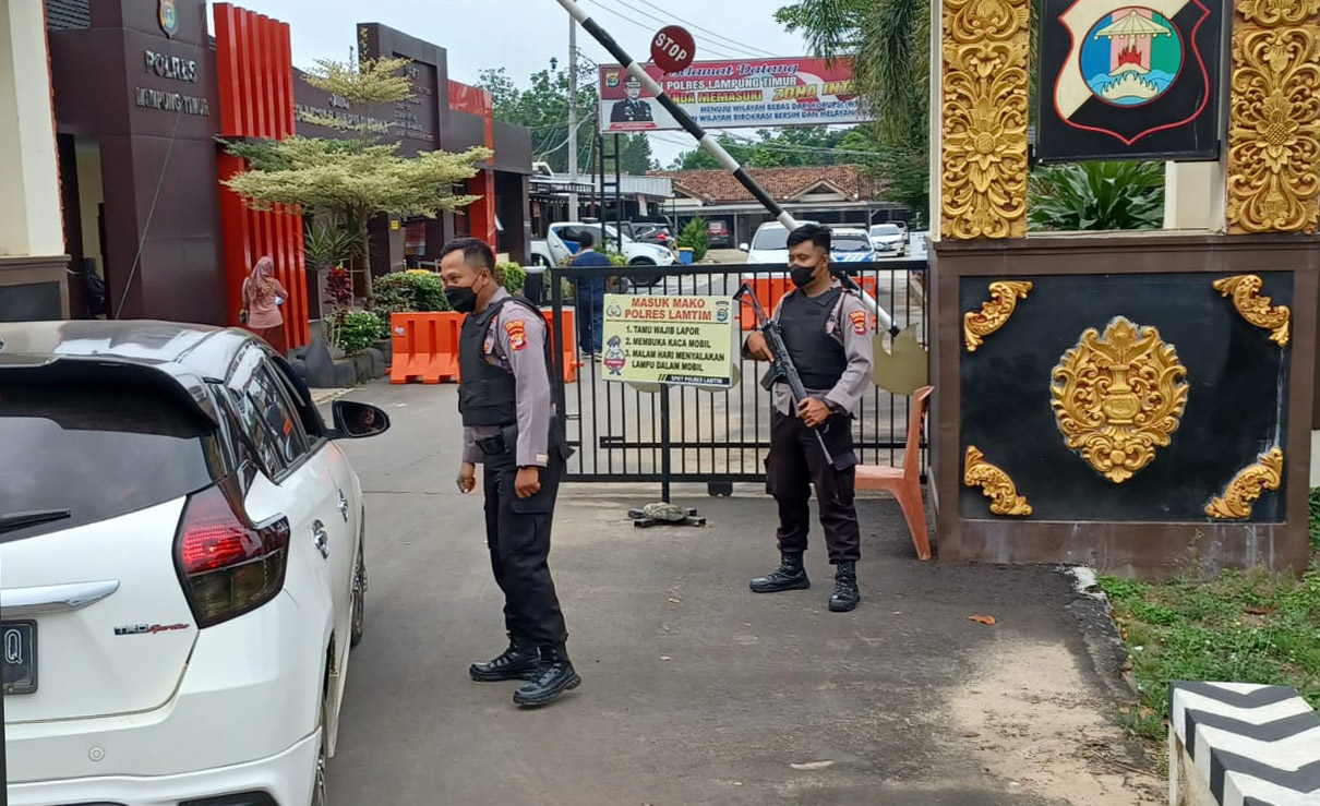 Bom Bunuh Diri Polsek Astana Anyar, Polres Lampung Timur Perketat Pengamanan 