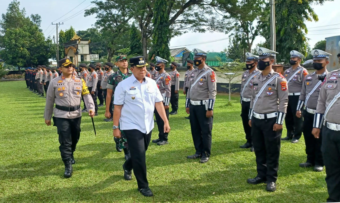 538 Personel Gabungan Amankan Nataru di Lampung Timur 
