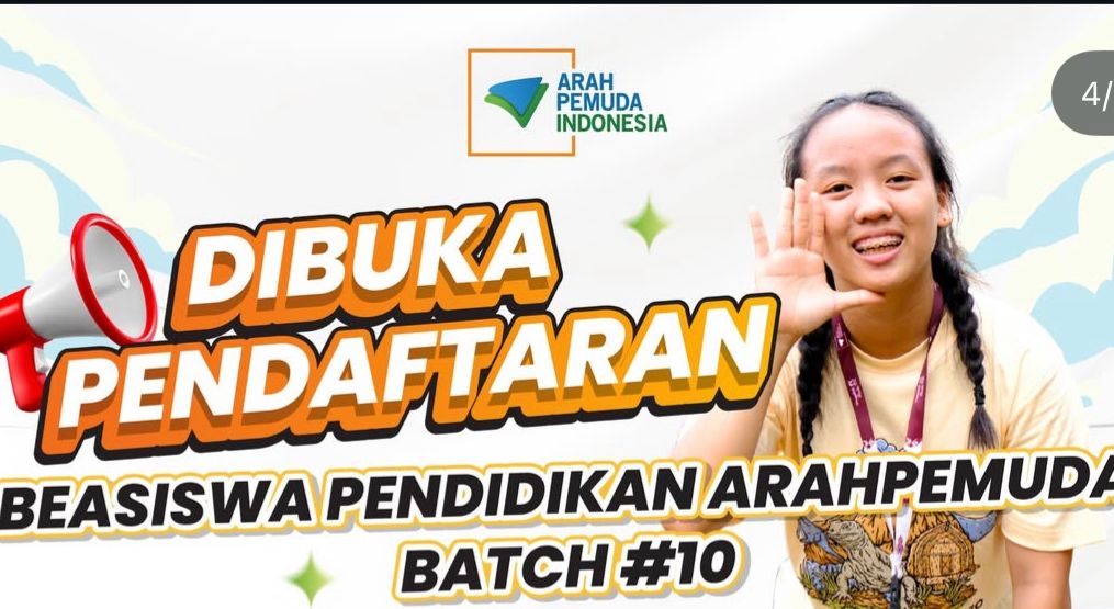 Pendaftaran Beasiswa Pendidikan Arah Pemuda Batch 10 Resmi Dibuka! Simak Persyaratannya