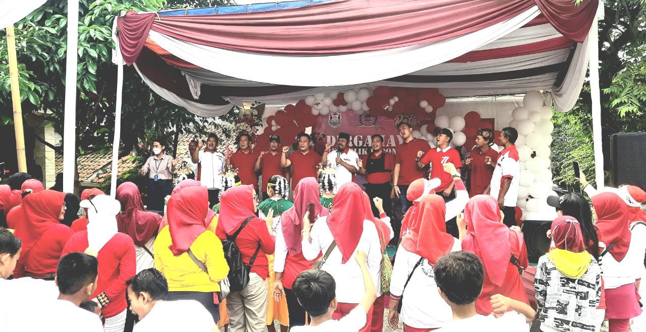 LPM Kecamatan Panjang Kolaborasi dengan Pasar Ratu Empok Meriahkan HUT Ke-77 RI