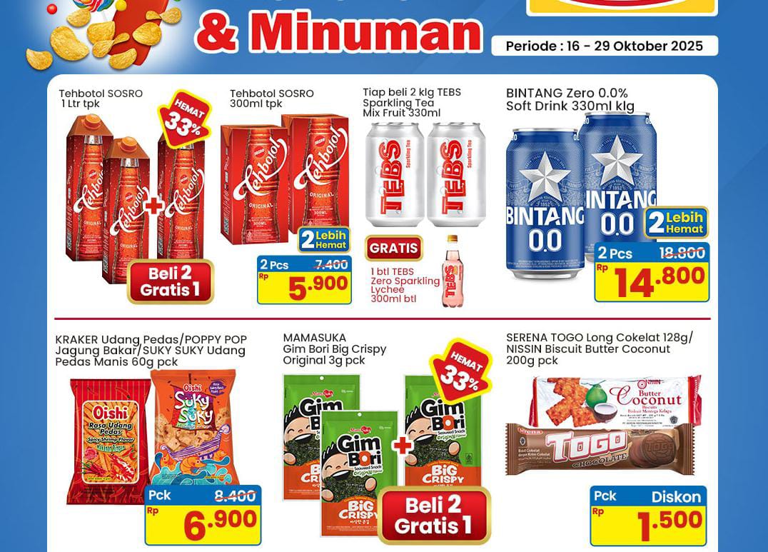 Tebus Promo Spesial Indomaret Selasa 21 Oktober 2025, Cek Diskonnya
