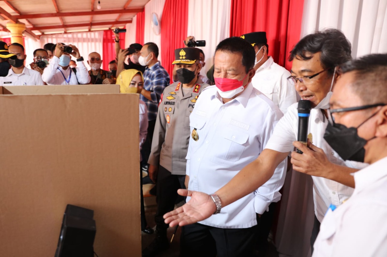 Gubernur Lampung Arinal Djunaidi Pantau Pilkakam Serentak di Lamteng