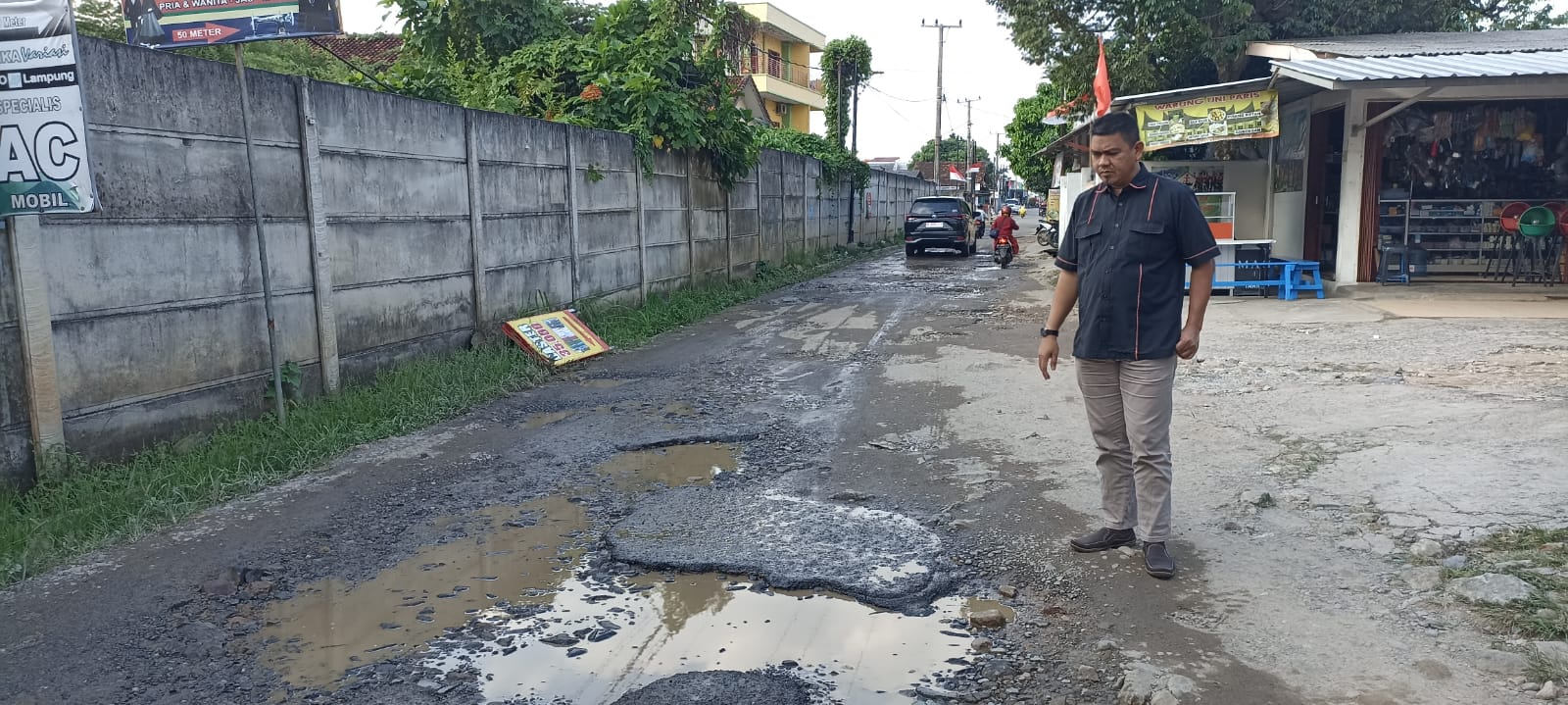 Lapor Bu Wali Kota, Ini 7 Jalan Rusak Temuan Wakil Ketua DPRD Bandar Lampung