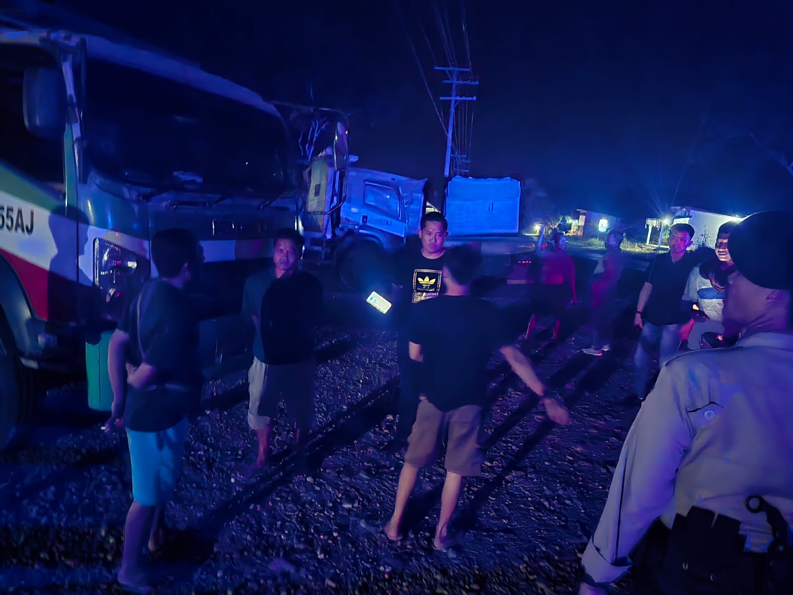 Cegah Kejahatan, Polres Way Kanan Pantau Lalin Jalinsum