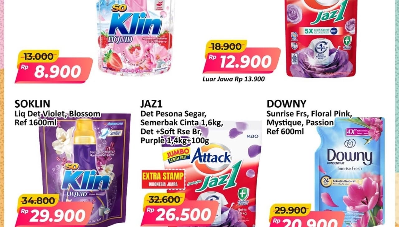 Promo Deterjen dan Pewangi Pakaian di Alfamart, Gajian Lebih Untung Dengan Belanja Super Irit!