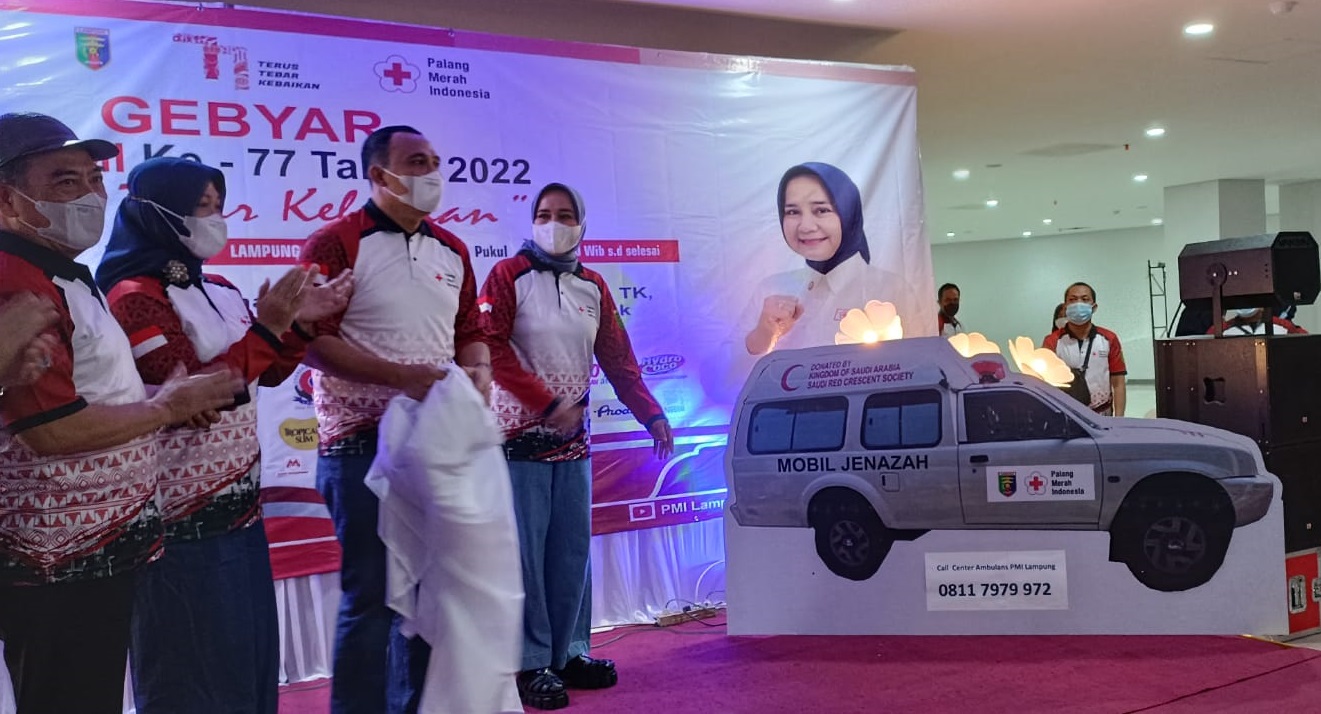 Peringati HUT Ke-77, PMI Lampung Sediakan Ambulans Gratis